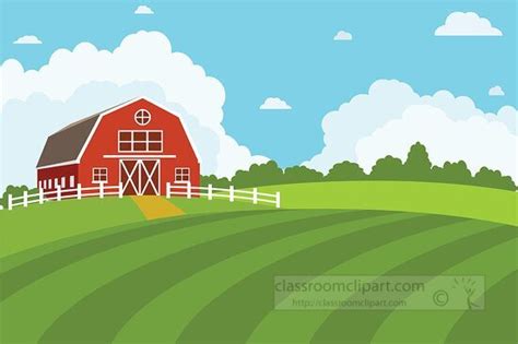 Agriculture Clipart-agriculture farm crops growing blue sky clipart