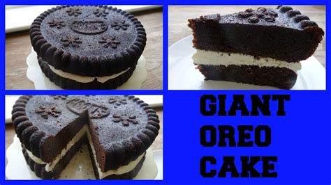 Giant Oreo Cake . . . (how to make) - YouTube