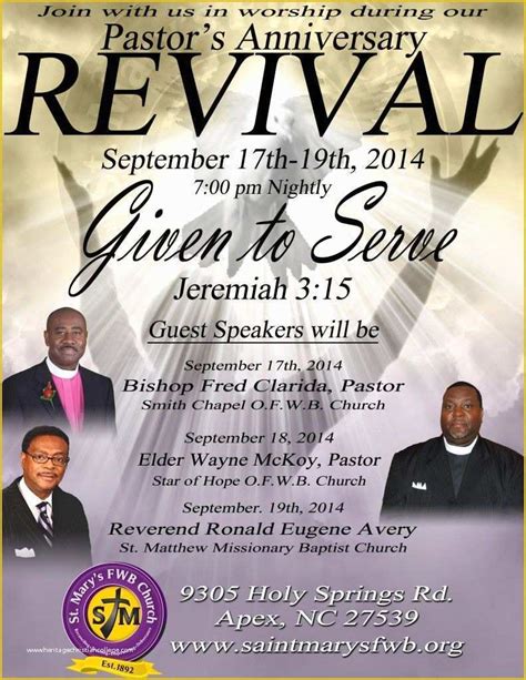 Free Church Revival Flyer Template Of Church Revival Flyer Template ...