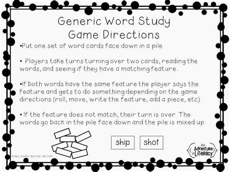 Easy Prep Word Study Games | Adventures in Literacy Land