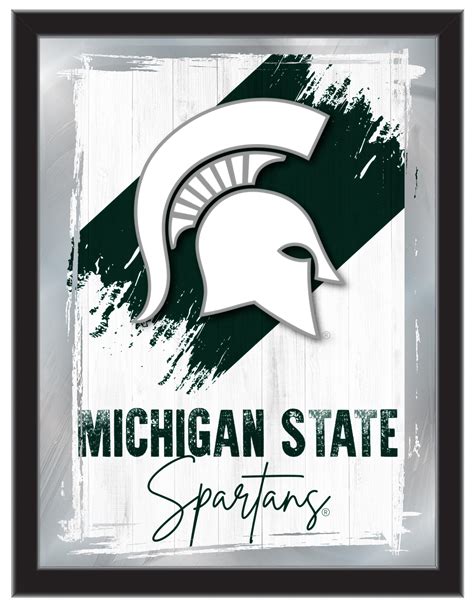 Michigan State University NCAA College Team Wall Logo Mirror | Holland ...