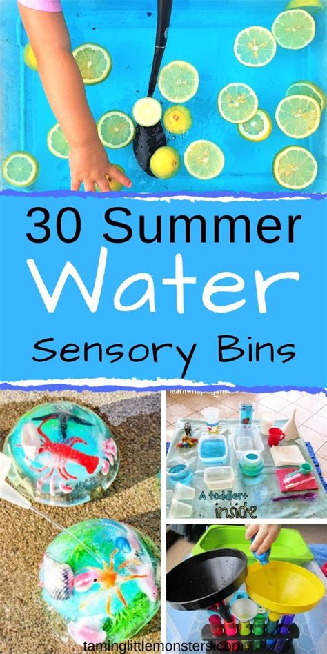 30 Water Sensory Activities for Summer - Taming Little Monsters | Summer preschool activities ...