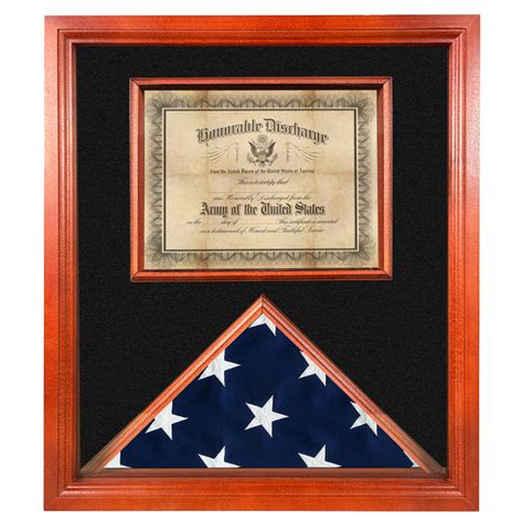 3x5 Flag and Certificate Display Case. USA made. Ships free!