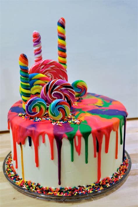 Best 25+ Rainbow cakes ideas on Pinterest | Rainbow sprinkle cakes, Colorful birthday cake and ...