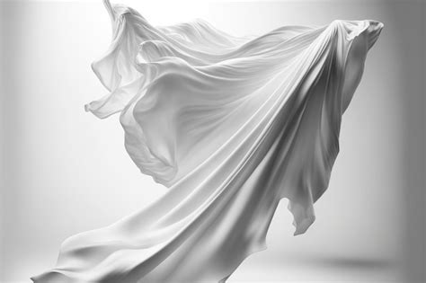 Premium Photo | White silk fabric