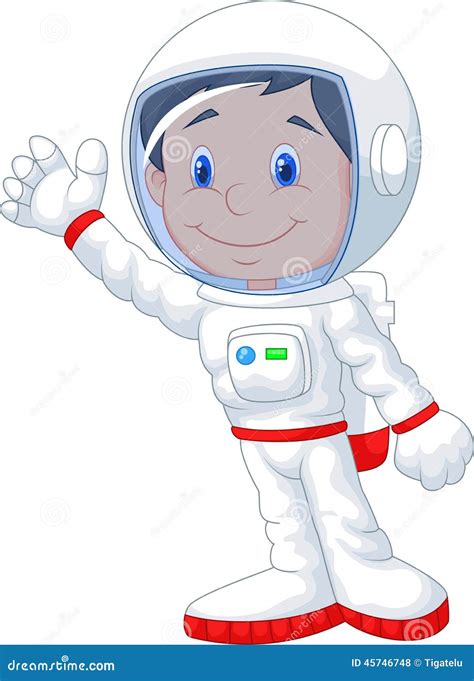 Astronaut cartoon stock vector. Illustration of astronaut - 45746748