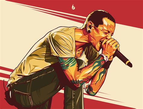 chester bennington, linkin park, music, digital art, hd, 4k, behance HD Wallpaper