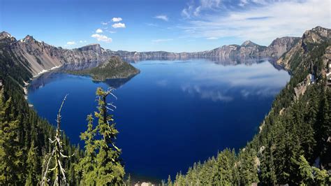 Crater Lake National Park Oregon Desktop Hd Wallpaper For Pc : Wallpapers13.com