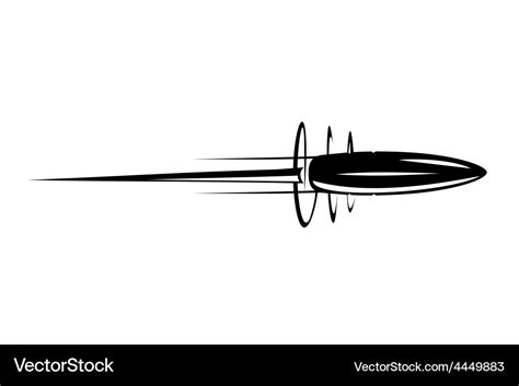 Flying bullet Royalty Free Vector Image - VectorStock