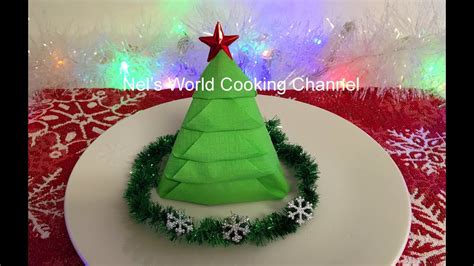 🎄 Christmas Tree Napkin Folding - 🎄Անձեռոցիկի գեղեցիկ ձևավորում - Տոնածառ - Салфетка "Елочка ...