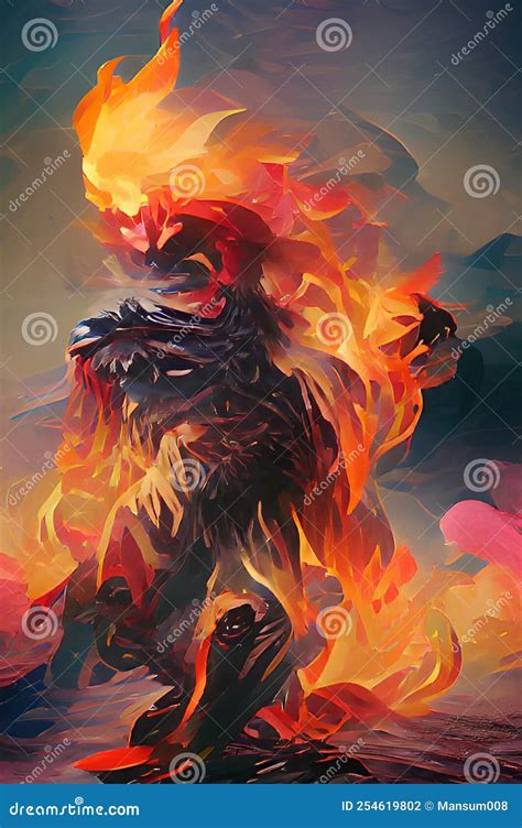 Art Color of Monster in the Hell Stock Illustration - Illustration of character, evil: 254619802