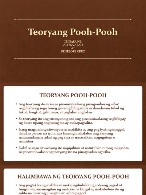 Teoryang Pooh Pooh | PDF