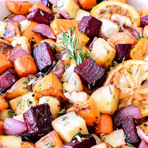 Roasted Root Vegetables (with Herbs, Garlic + Lemon) | Hello Little Home