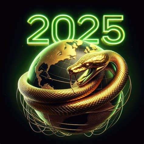 Premium Photo | 2025 Snake year theme with Generative AI