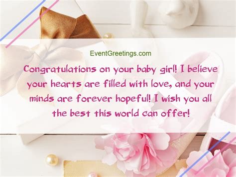 New Baby Girl Wishes, Quotes And Congratulation Messages