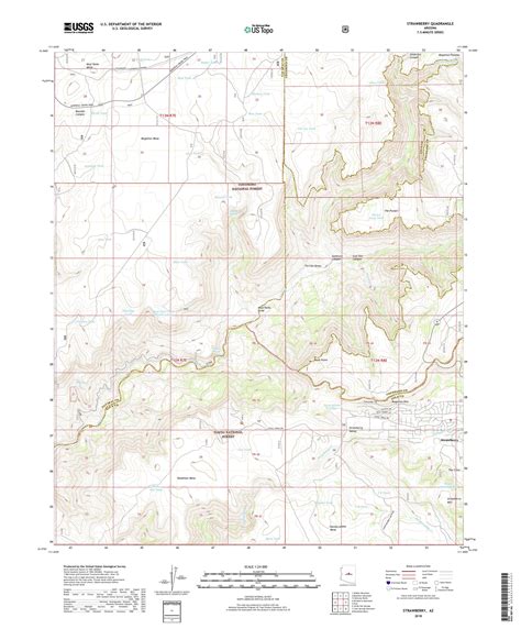 MyTopo Strawberry, Arizona USGS Quad Topo Map