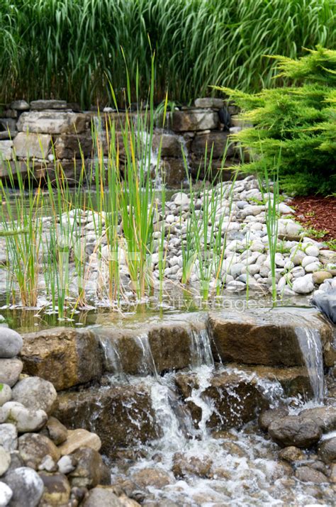 Waterfall IN Flower Garden Stock Photos - FreeImages.com