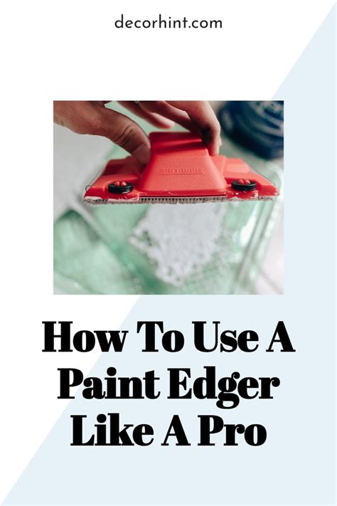 How to Use a Paint Edger Like a Pro in 2021 | Paint edger, Paint pads, Storing paint