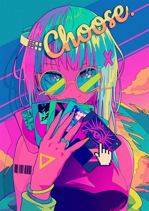 Pin by Peartato on Anime! | Anime art girl, Vaporwave art, Kawaii art