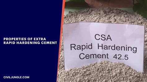 Extra Rapid Hardening Cement | Advantages & Disadvantages of Extra Rapid Hardening cement ...