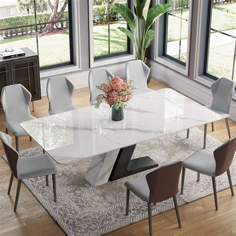 Modern Minimalist Dining Table Set - 6/8 Seaters