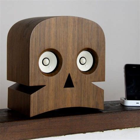 Minuskull, A Skull-Shaped Speaker | Speaker design, Wood speakers ...