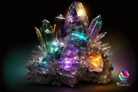 Colorful Crystal Artistic Creation 02 by ekortal on DeviantArt