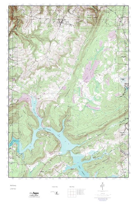 MyTopo McHenry, Maryland USGS Quad Topo Map