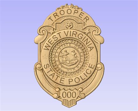 NEW Design Custom West Virginia State Police Badge - Etsy