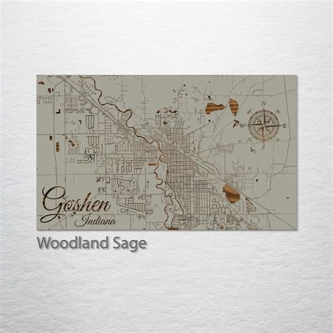 Goshen, Indiana Street Map – Fire & Pine