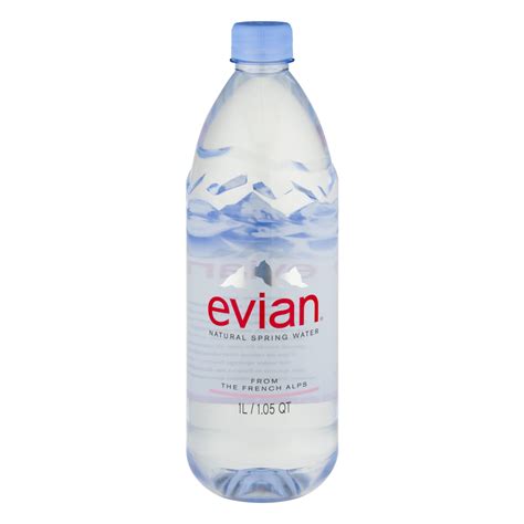 Evian Spring Water 1LTR 33.5oz Bottle | Garden Grocer