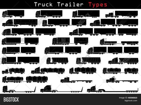 Truck Trailer Types Vector & Photo (Free Trial) | Bigstock