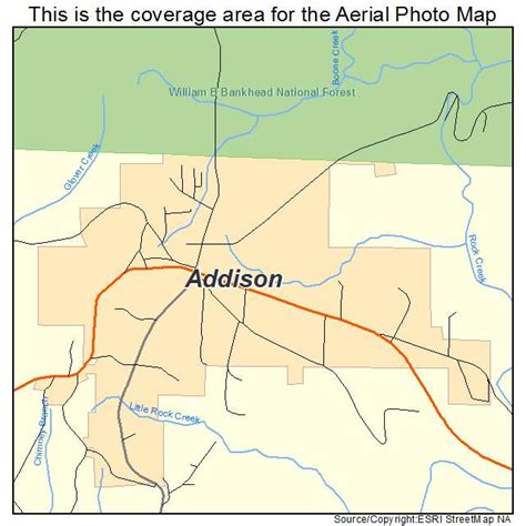 Aerial Photography Map of Addison, AL Alabama