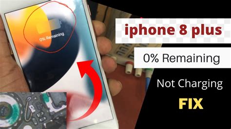 iPhone 8 Plus 0% Remaining On Charging!Charging stuck at 0% fix - YouTube