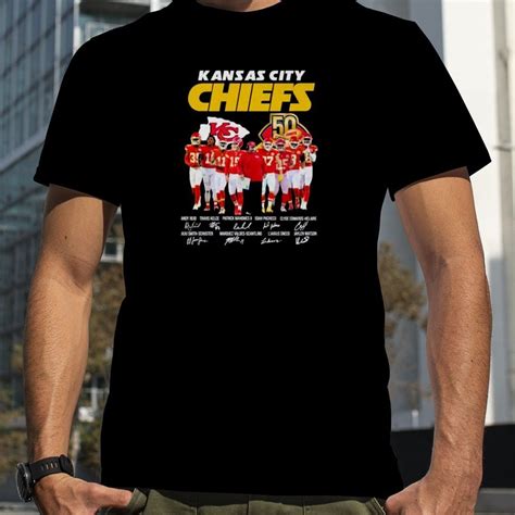 Kansas City Chiefs 50 Years signatures 2023 Shirt