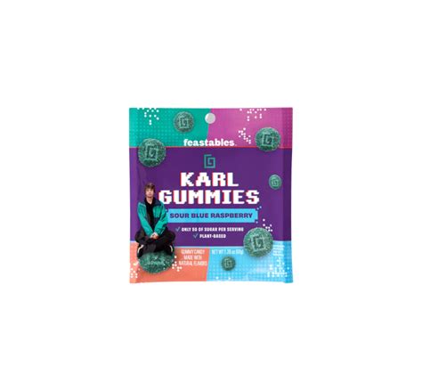 Karl Gummies Sour Blue Raspberry Flavor 50g – La Casita Delicatessen