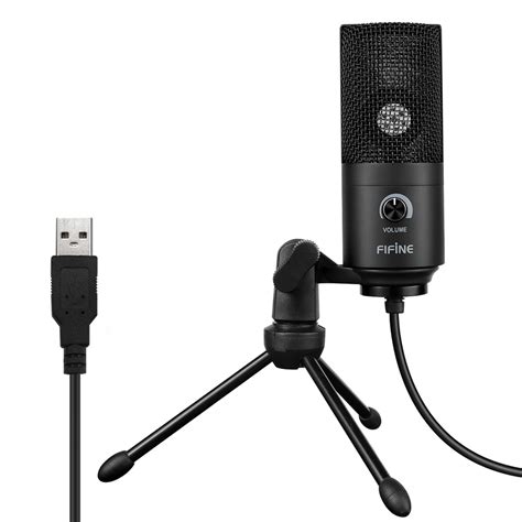 FIFINE K669 USB Wired Microphone with Recording Function for Computer Desktop Windows Linux Mac ...