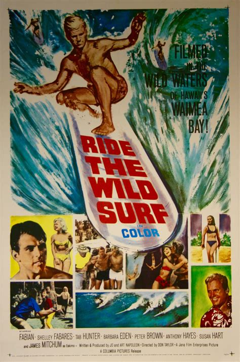 Ride the Wild Surf Movie Poster - Vintage Movie Posters