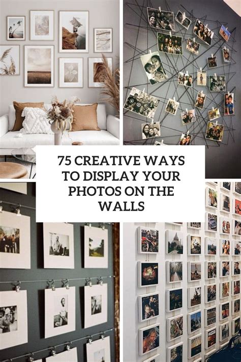 75 Creative Ways To Display Your Photos On The Walls - DigsDigs