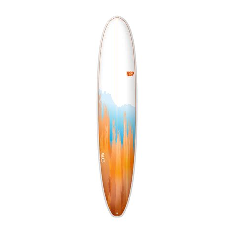 NSP Longboard E+ 9'6 Orange - Deck - NSP SurfBoards