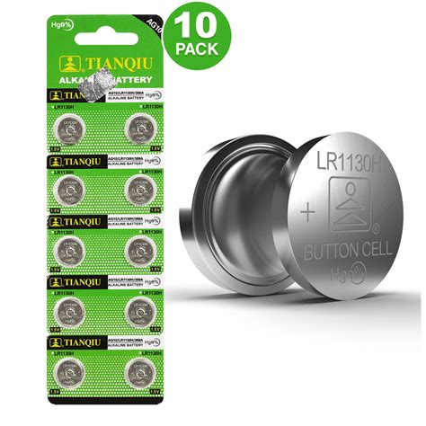 Tianqiu LR1130 AG10 389A LR1130H 1.5V Alkaline Coin Cell Batteries (10 Batteries) - Walmart.com