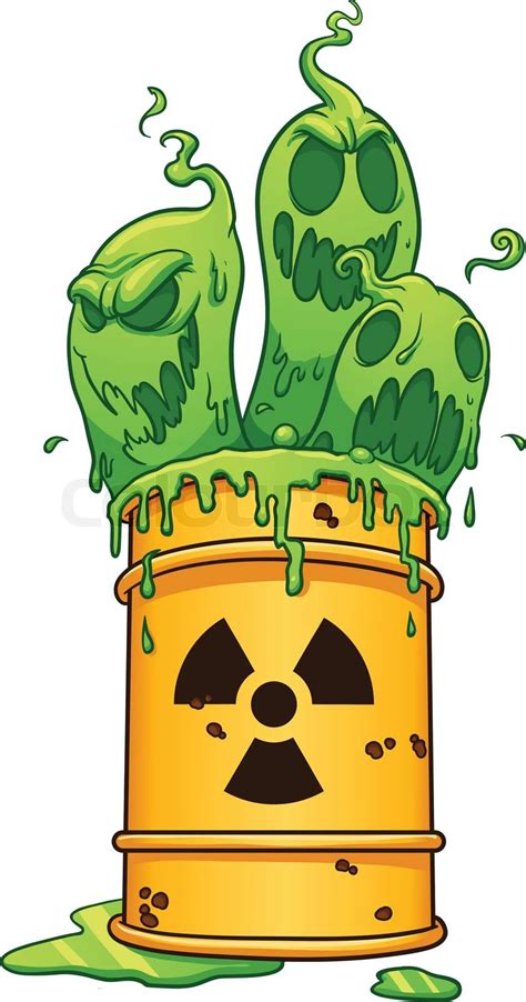 Barrel with toxic waste | Stock vector | Colourbox