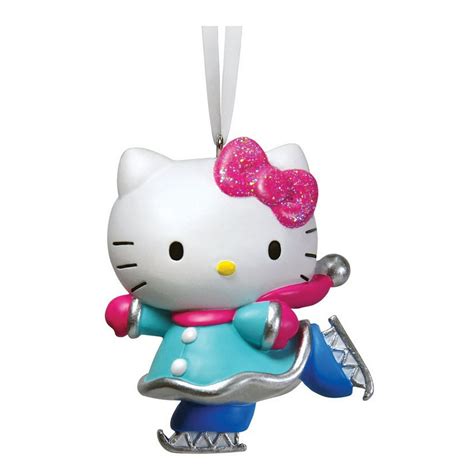 Hallmark 2HCM1021 Hello Kitty Christmas Ornament, Multicolored ...