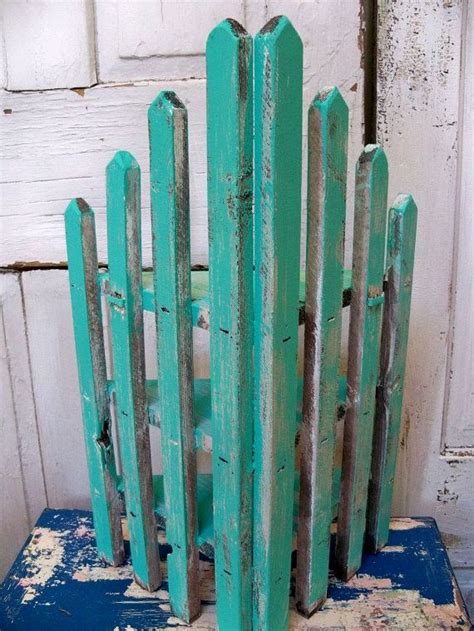 Handmade recycled wood aqua picket fence style corner shelf | Etsy | Recycled wood, Fence styles ...