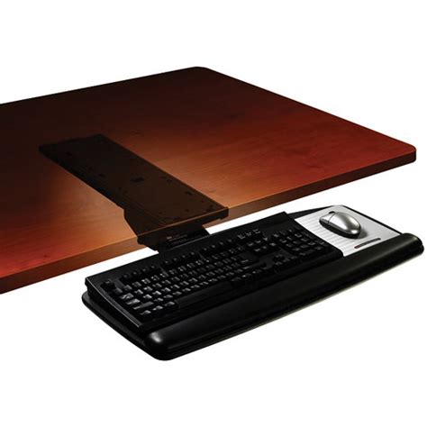 3M AKT60LE Adjustable Keyboard Tray with Knob-Adjust Arm AKT60LE