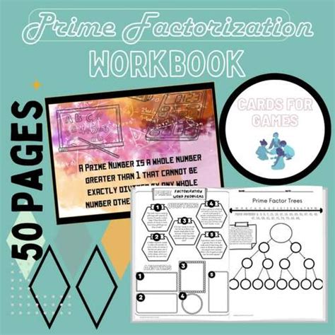 Prime Factorization Lessons, Games, and Worksheet Pack (50+ Pages)