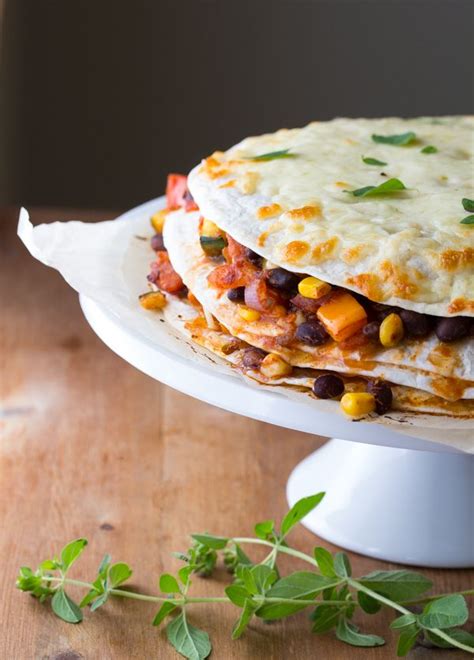 Garden Vegetable Black Bean Tortilla Stack | Sweet Peas & Saffron | Recipe | Recipe using ...