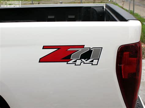 Z71 4x4 Bed Side Decals - Chevrolet Colorado / Silverado x2 - TFB Designs