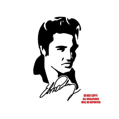 Elvis Presley Decal - Etsy