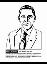 President Barack Obama Coloring Page Pages sketch template